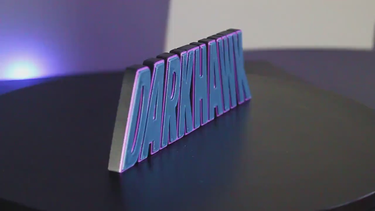 Darkhawk 3D printed Comic Logo Art