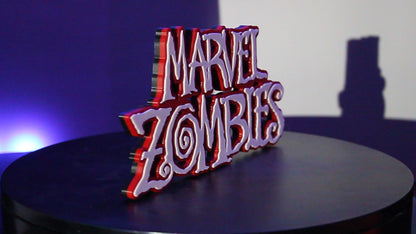 Marvel Zombies 3D printed Logo Sign Wall Desk Shelf Art