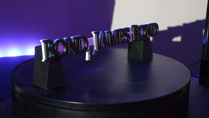 007 Bond, James Bond 3D printed Logo Sign Wall Desk Shelf Art