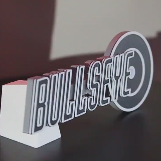 Bullseye 3D printed Comic Logo Art