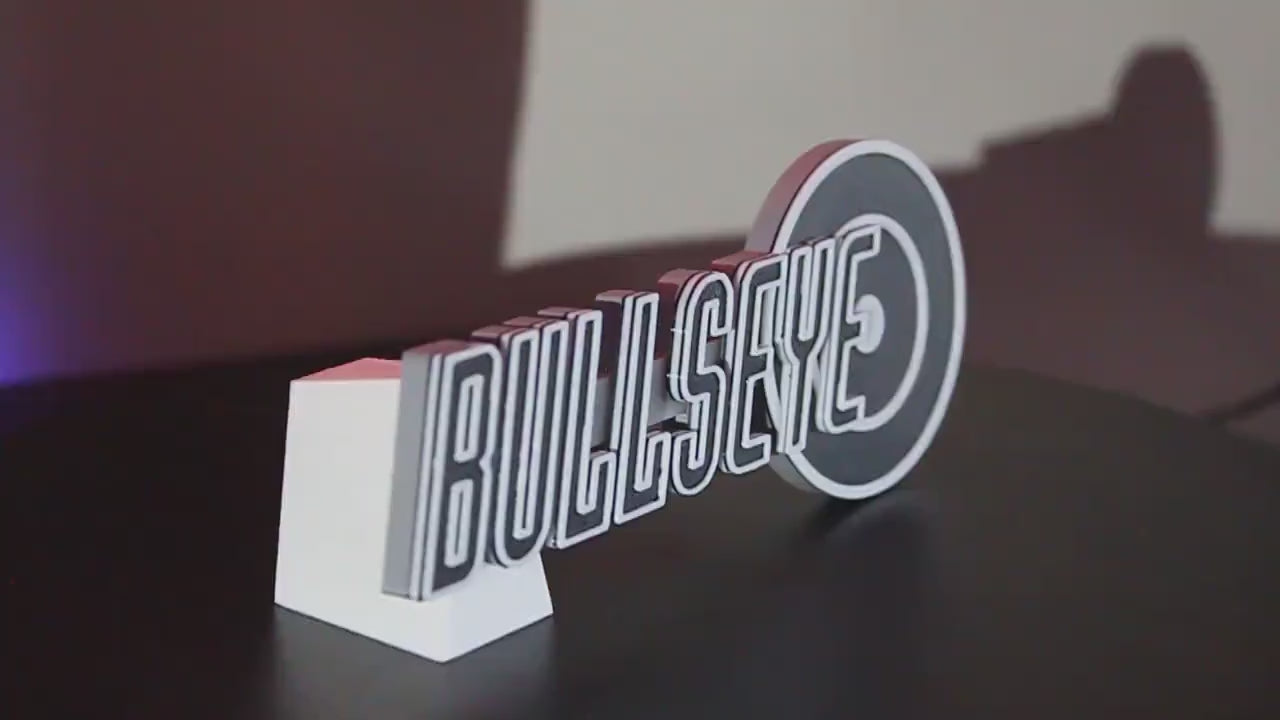 Bullseye 3D printed Comic Logo Art