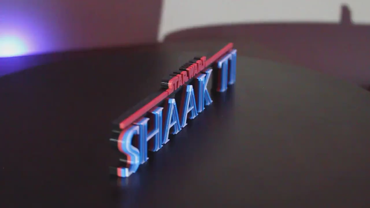 Shaak Ti 3D printed Logo Art