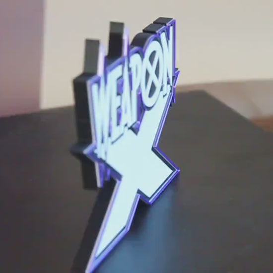 Weapon X 3D printed Comic Logo Art