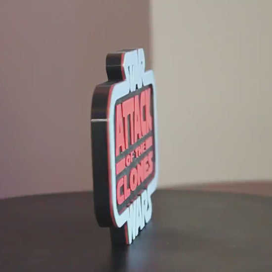 Star Wars Attack of the Clones 3D printed Logo Art