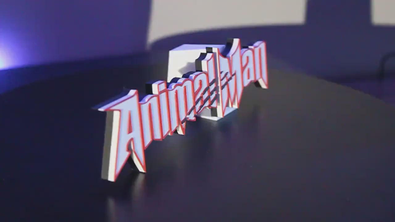 Animal Man 3D printed Comic Logo Art