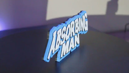 Absorbing Man 3D printed Comic Logo Art