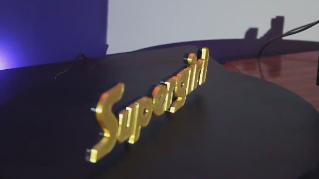 Supergirl 3D printed Comic Logo Art