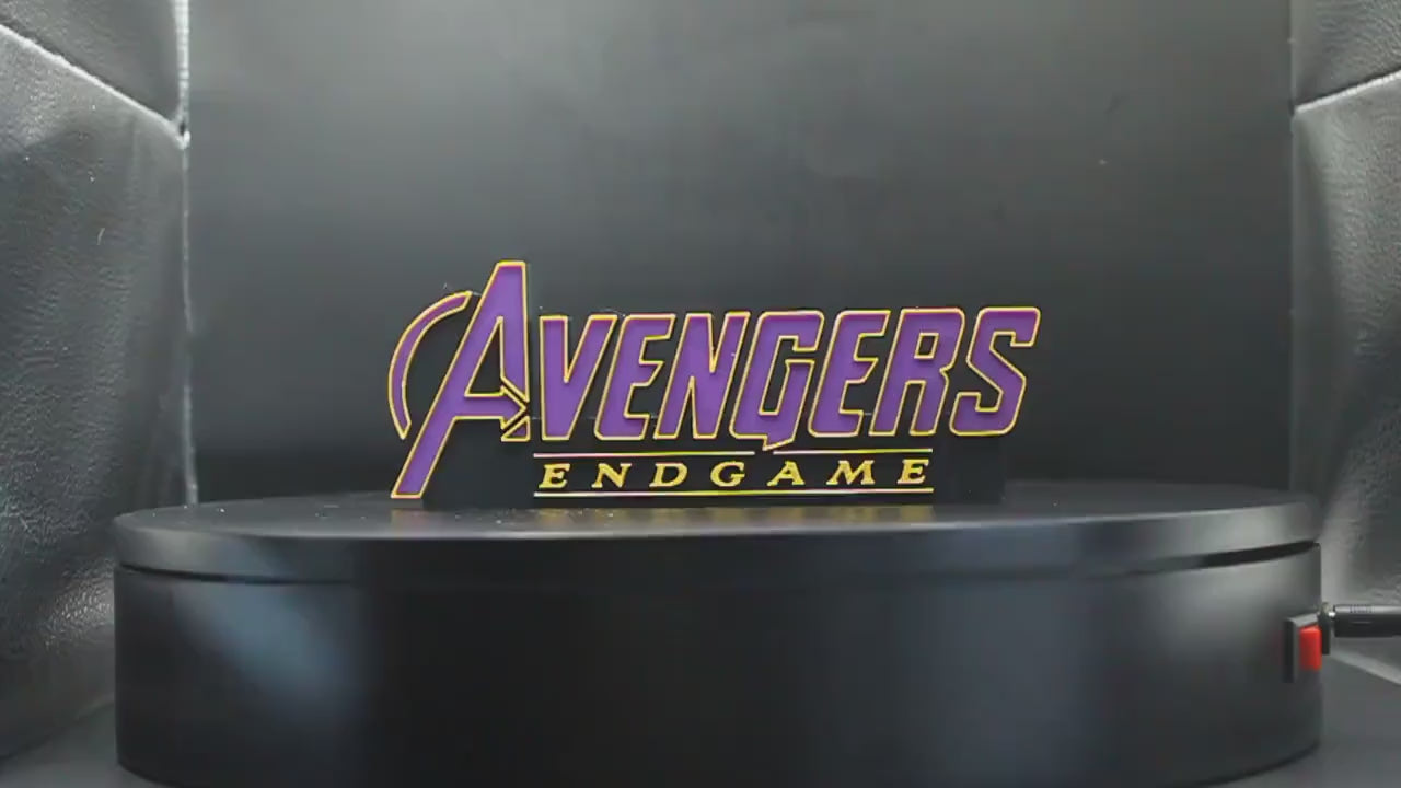 Avengers Endgame 3D printed Comic Logo Art