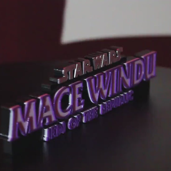 Mace Windu 3D printed Logo Art