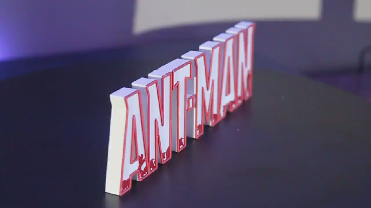 Ant-Man 3D printed Comic Logo Art