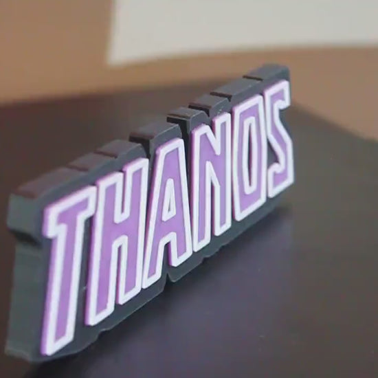 Thanos 3D printed Comic Logo Art