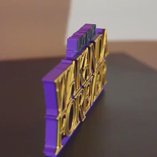 Black Panther, Wakanda Forever 3D printed Logo Art