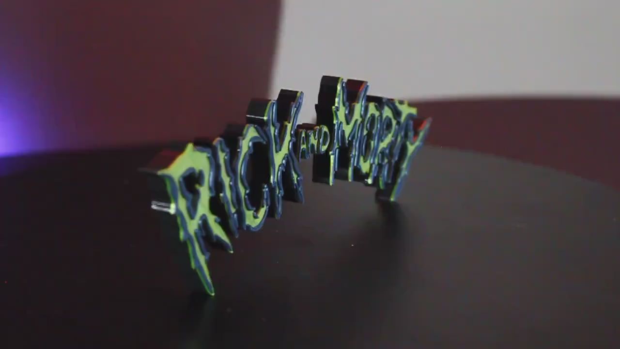 Rick and Morty 3D printed Logo Art