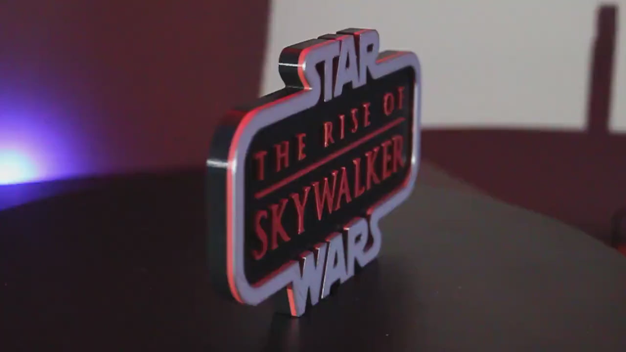 Star Wars The Rise Of Skywalker 3D printed Logo Art