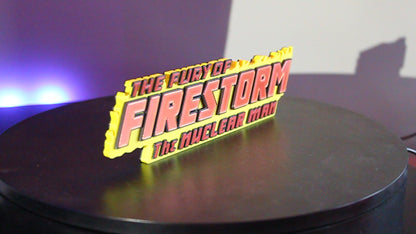 Firestorm 3D printed Logo Sign Wall Desk Shelf Art