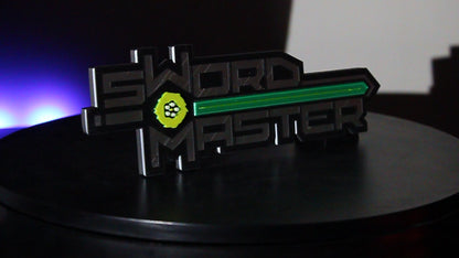 Sword Master 3D printed Logo Sign Wall Desk Shelf Art