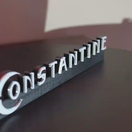 Constantine 3D printed Comic Logo Art