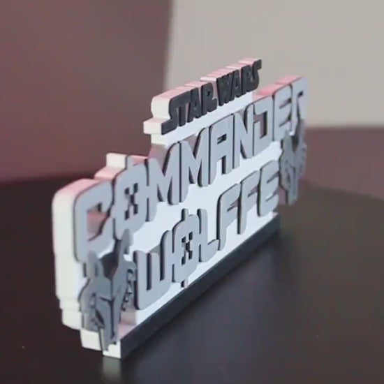 Commander Wolffe 3D printed Logo Art