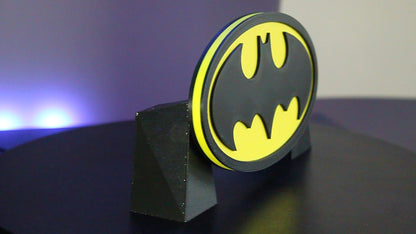 Batman 3D printed Logo Sign Wall Desk Shelf Art