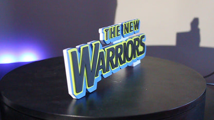 The New Warriors 3D printed Logo Sign Wall Desk Shelf Art