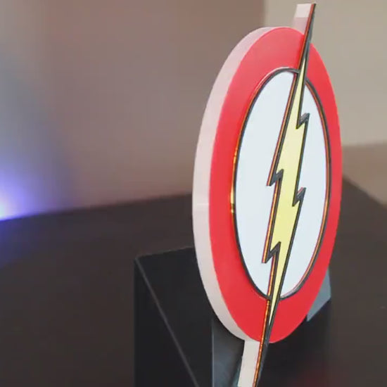 Flash 3D printed Comic Logo Art