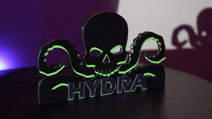 Hydra 3D printed Logo Sign Wall Desk Shelf Art