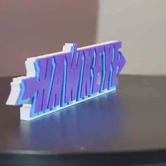 Hawkeye 3D printed Comic Logo Art