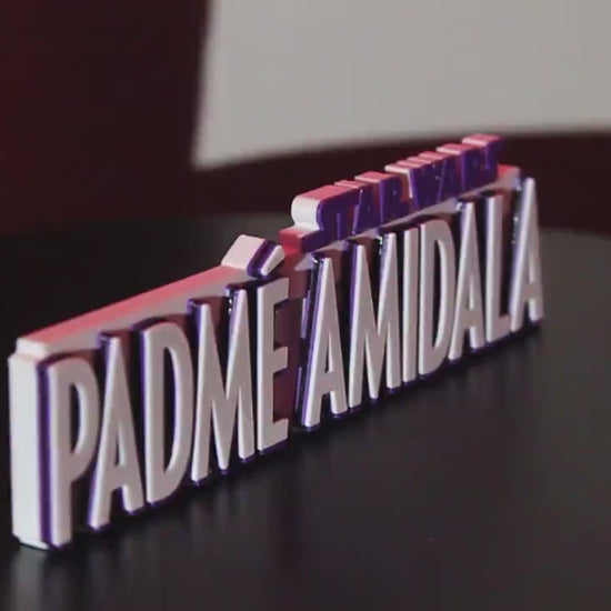 Padme Amidala 3D printed Comic Logo Art