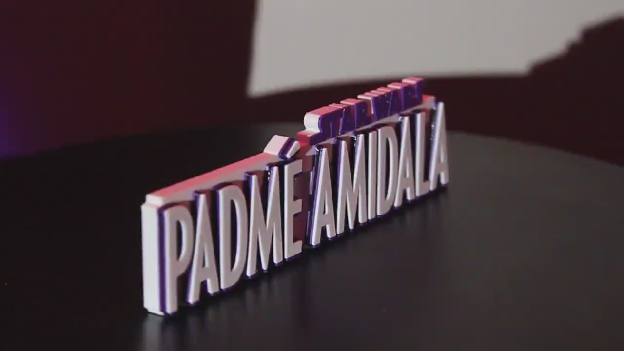 Padme Amidala 3D printed Comic Logo Art