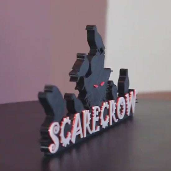 Scarecrow 3D printed Comic Logo Art