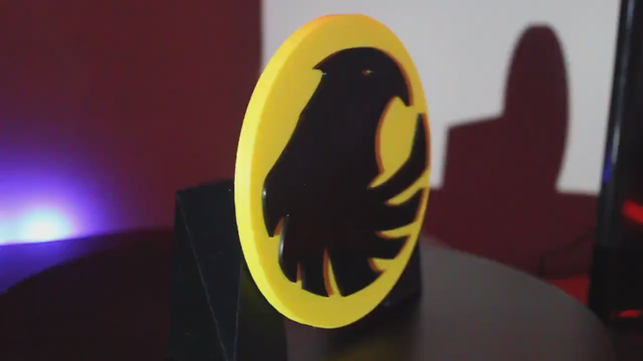 Black Canary 3D printed Comic Logo Art