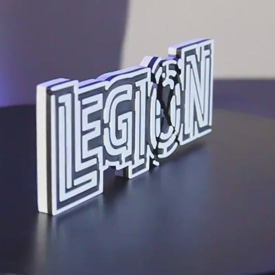 Legion 3D printed Comic Logo Art