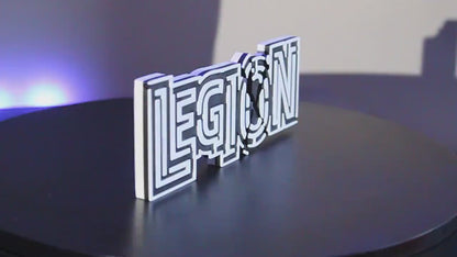 Legion 3D printed Comic Logo Art