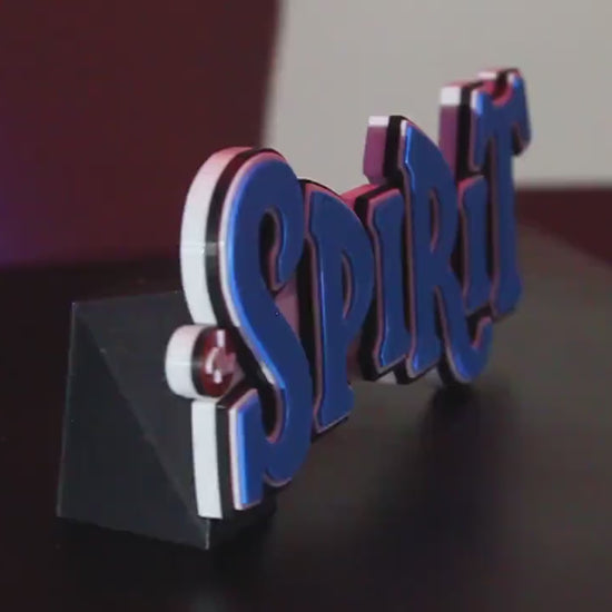 The Spirit 3D printed Logo Art