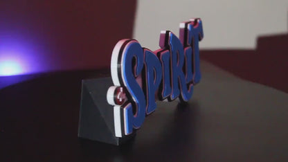 The Spirit 3D printed Logo Art