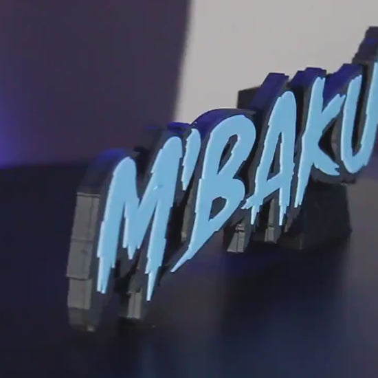 M'Baku 3D printed Comic Logo Art