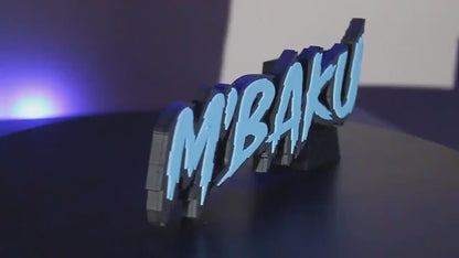 M'Baku 3D printed Comic Logo Art