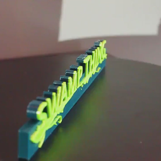 Swamp Thing 3D printed Comic Logo Art