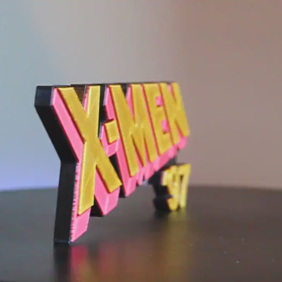 X-Men '97 3D printed Comic Logo Art