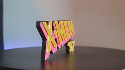 X-Men '97 3D printed Comic Logo Art