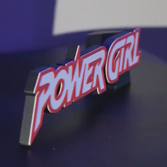 Power Girl 3D printed Comic Logo Art