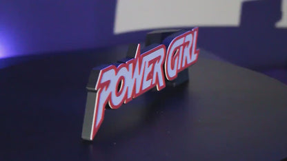 Power Girl 3D printed Comic Logo Art