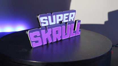 Super Skrull 3D printed Logo Sign Wall Desk Shelf Art