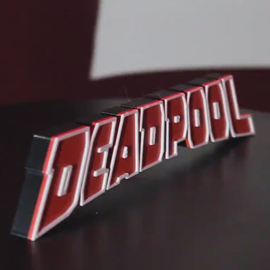 Deadpool 3D printed Comic Logo Art