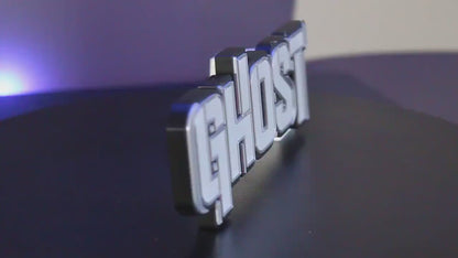 Ghost 3D printed Comic Logo Art