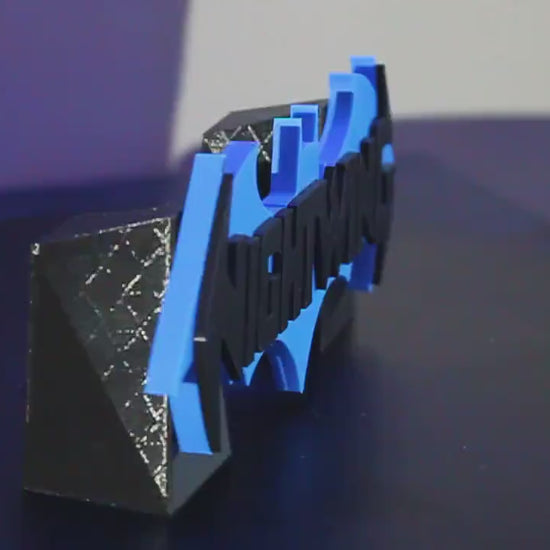 Nightwing 3D printed Comic Logo Art