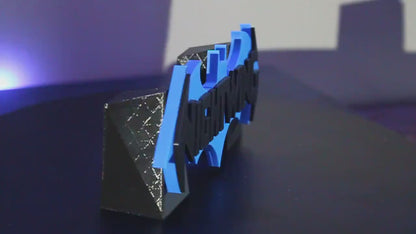 Nightwing 3D printed Comic Logo Art