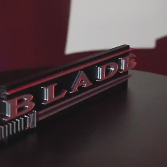 Blade 3D printed Comic Logo Art