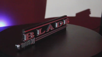 Blade 3D printed Comic Logo Art