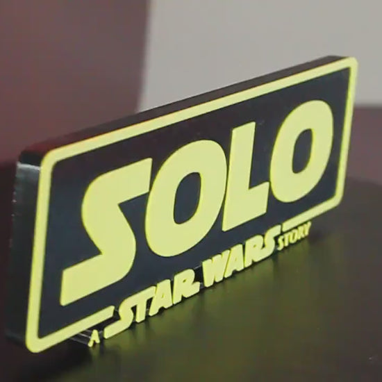 Solo a Star Wars story 3D printed Logo Art